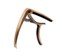 Cejilla profesional de lujo para guitarras acústicas eléctricas clásicas, 6 cuerdas, también cambio rápido para ukelele, bajo, banjo y mandolina, aleación de zinc ligera (bronce)