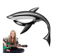 Cejilla Shark para guitarra, cejilla para guitarra, clip de tono de metal, para tiburón, cejilla fresca y ligera para amantes de la música, para chitar