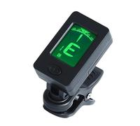 Cejillas para guitarra, metrónomo, afinador giratorio de instrumentos musicales, con clip, eléctrico digital con clip de pantalla LCD