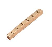 Cejuela de Latón Dorado Ranurada 43mm, Accesorio para Guitarra de 6 Cuerdas