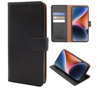 CEKA TECH - Carcasa compatible con Doogee S118, funda de piel sintética con cierre magnético, color negro
