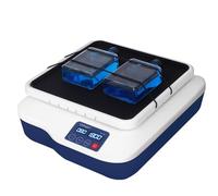 Cekegon Agitador orbital de laboratorio, agitador orbital digital de 40-200 rpm, modo continuo y temporizado para laboratorio escolar, tamaño de placa de 10.5 x 10.5 pulgadas, diámetro de órbita de 20
