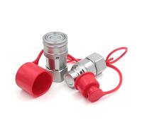 CEKER Acoplamiento hidráulico de desconexión rápida de cara plana NPT de 1/4 pulgadas NPT para acoplador hidráulico de conexión rápida ISO 16028