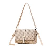 CEKGDB Bolso bandolera de lujo para mujer, de piel sintética, estilo retro, de piel sintética, White, Talla única