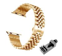 CEKGDB Correa de acero metálico para Apple Watch Ultra Band 49 mm 46 mm 44 mm 38 mm 42 mm Pulsera de repuesto IWatch Series 10 9 8 7 6 5 45 mm 41 mm Correas de reloj de ACERO INOXIDABLE(RoseGold Tool,