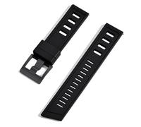 CEKGDB Correa de reloj Fluororubber FKM de 20mm y 22mm, correas de reloj impermeables de liberación rápida para cada marca de relojes de buceo(Black black,22mm)