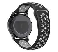 CEKGDB Correa de reloj para Galaxy Watch 3, 20mm, 22mm, 45mm/42mm/Active-2 Gear S3 Frontier, pulsera de silicona para Huawei GT/2/2e, 46mm(Black-gray,22mm watch band)
