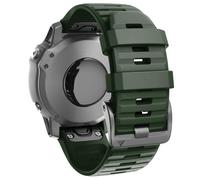 CEKGDB Correa de silicona suave de fácil ajuste para relojes inteligentes Fenix 8 de 22 mm, repuesto para Fenix 7, Fenix 6 Pro, Fenix 5, Fenix 5 Plus, Approach S60, S62 y Quatix 6(Olive Gree