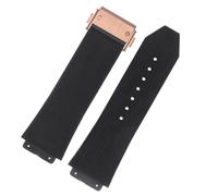 CEKGDB Correas de reloj de fluorosilicona FKM para HUBLOT BIG BANG, de silicona, 25 * 17 mm, 26 * 19 mm, impermeable, correa de reloj para hombre, cadena, pulsera de goma para la muñeca, 25-17mm