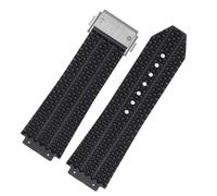 CEKGDB Correas de reloj de fluorosilicona FKM para HUBLOT BIG BANG, de silicona, 25 * 17 mm, 26 * 19 mm, impermeable, correa de reloj para hombre, cadena, pulsera de hule, para la muñeca, 25-17mm