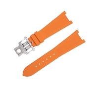 CEKGDB FKM - Correas de reloj de caucho fluorado para Patek Philippe para Nautilus Watchband 5711/5712, accesorios originales de pulsera de interfaz, 25-12, Ágata