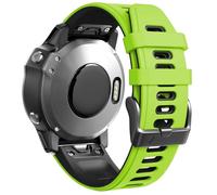CEKGDB Para Fenix 7S Watch Band/Fenix 6S Fenix 5S/Fenix 6S Pro/Fenix 7S Pro Watch Band 20mm reemplazo de correas de reloj de silicona(Green-Black)