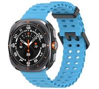 CEKGDB Para Samsung Galaxy Watch Ultra 47mm accesorios pulsera deportiva de silicona marina Correa para Galaxy Watch 7 Ultra correas de reloj(Sky blue)