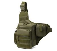 CEKGDB Riñonera para hombre, para camping, escalada, ciclismo, senderismo, viajes, deportes al aire libre, táctica, Molle, pesca, cintura, Verde militar, Talla única, Artesano