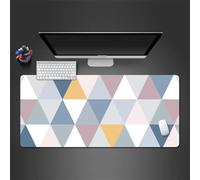 Cekog Alfombrilla de ratón para Juegos 1000x500x3mm Alfombrilla ratón,Triángulo Colorido XXL Alfombrilla de Ratón de Gran Tamaño,Base de Goma Antideslizante,Adecuada para Jugadores,PC y portátil