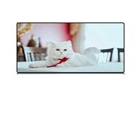 Cekog Alfombrilla de ratón para Juegos,300x600x2mm Alfombrilla ratón,Gato Lindo XXL Alfombrilla de Ratón de Gran Tamaño,Base de Goma Antideslizante,Adecuada para Jugadores,PC y portátil
