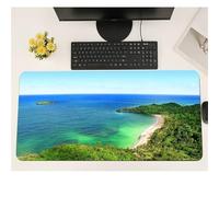 Cekog Alfombrilla de ratón para Juegos,300x800x3mm Alfombrilla ratón,Isla del Mar XXL Alfombrilla de Ratón de Gran Tamaño,Base de Goma Antideslizante,Adecuada para Jugadores,PC y portátil