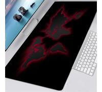 Cekog Alfombrilla de ratón para Juegos,300x900x2mm Alfombrilla ratón,Mapa Rojo del Mundo XXL Alfombrilla de Ratón de Gran Tamaño,Base de Goma Antideslizante,Adecuada para Jugadores,PC y portátil