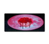 Cekog Alfombrilla de ratón para Juegos,300x900x3mm Alfombrilla ratón,Luna de Corazón Rojo XXL Alfombrilla de Ratón de Gran Tamaño,Base de Goma Antideslizante,Adecuada para Jugadores,PC y portátil