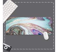 Cekog Alfombrilla de ratón para Juegos,300x900x3mm Alfombrilla ratón,Ola Abstracta Colorida XXL Alfombrilla de Ratón de Gran Tamaño,Base de Goma Antideslizante,Adecuada para Jugadores,PC y portátil
