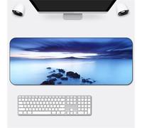 Cekog Alfombrilla de ratón para Juegos,300x900x3mm Alfombrilla ratón,Piedras de río XXL Alfombrilla de Ratón de Gran Tamaño,Base de Goma Antideslizante,Adecuada para Jugadores,PC y portátil