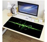 Cekog Alfombrilla de ratón para Juegos,400x600x3mm Alfombrilla ratón,Ola Verde Negra XXL Alfombrilla de Ratón de Gran Tamaño,Base de Goma Antideslizante,Adecuada para Jugadores,PC y portátil