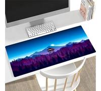 Cekog Alfombrilla de ratón para Juegos,600x1200x3mm Alfombrilla ratón,Bosque Púrpura XXL Alfombrilla de Ratón de Gran Tamaño,Base de Goma Antideslizante,Adecuada para Jugadores,PC y portátil