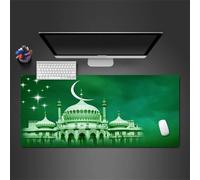 Cekog Alfombrilla de ratón para Juegos 600x400x3mm Alfombrilla ratón,Hermoso Castillo Iglesia XXL Alfombrilla de Ratón de Gran Tamaño,Base de Goma Antideslizante,Adecuada para Jugadores,PC y portátil