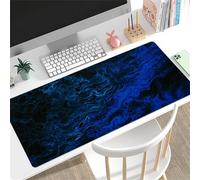Cekog Alfombrilla de ratón para Juegos 600x400x3mm Alfombrilla ratón,Líquido Azul Oscuro XXL Alfombrilla de Ratón de Gran Tamaño,Base de Goma Antideslizante,Adecuada para Jugadores,PC y portátil