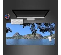 Cekog Alfombrilla de ratón para Juegos 700x300x2mm Alfombrilla ratón,Paisaje de la Isla XXL Alfombrilla de Ratón de Gran Tamaño,Base de Goma Antideslizante,Adecuada para Jugadores,PC y portátil