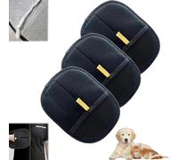 Cel-eryP-ets - Guantes de aseo para mascotas de doble cara, guantes de silicona para gatos y perros, guantes fáciles de usar, pulsera elástica (3 piezas)