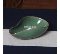 Celadon Cha He Kung Fu - Recipiente de presentación de té, cajas de té de porcelana, platillo, accesorios de té, ceremonia de té, juego de té de viaje para amantes del té (A)