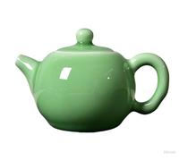 Celadon - Tetera de porcelana verde jade, utensilio de té Kungfu, ceremonia de té, 4 colores opcionales (verde ciruela)