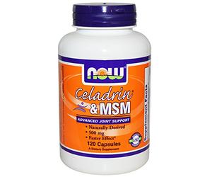 Celadrina y MSM, 120 cápsulas de NOW Foods (paquete de 4)