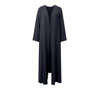 Celanisai Abaya Mujeres Musulmanas Vestidos Hijab Vestido de Oración Musulmana Gasa Vestido Abierto Abaya Dubai Turquía Islam Kaftan Ramadán Islámico Eid Mubarak Mujer Túnica con Hijab, O negro., M