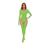 Celanisai Body de manga larga para mujer, elegante body de manga larga, brillante, de manga larga, cuello redondo, body, ballet, danza, traje brillante, básico, monocolor, gimnasia, leotard turn ropa