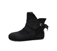 Celanisai Botas de goma para mujer, botines de caña corta para mujer, clásicas, botas de cuña, botas negras, botas de equitación, botas de invierno, botas de nieve, O negro., 39 EU