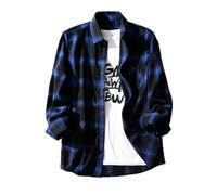 Celanisai Camisas de leñador para hombre, camisa a cuadros de corte regular, manga larga, tiempo libre, a cuadros, con capucha, camisa de trabajo con bolsillo frontal, camisa de leñador, corte regular