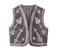 Celanisai Camiseta sin mangas para hombre, chaleco festivo de príncipe árabe, chaleco de verano, chaleco de sultán oriental, chaleco sin mangas, frente abierto, chaqueta con ribete dorado, ropa de