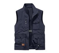 Celanisai Chaleco de trabajo para hombre, verano, exterior, chaleco de pesca, con varios bolsillos, trekking, senderismo, pesca, camping, safari, ocio, bicicleta, chaleco cortavientos, chaleco ligero