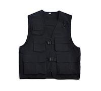 Celanisai Chaleco táctico para hombre Y2k Chaleco Cargo Tallas Grandes Delgado Chaleco de Verano Militar Chaleco Deportivo Ligero Chaleco Sin Mangas Largo Con Muchos Bolsillos Universitario Chaqueta