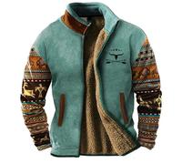 Celanisai Chaqueta de hombre para invierno, de entretiempo, vaquera, para el tiempo libre, de forro polar cálido, con cremallera, parka de invierno, vintage, para negocios, chaquetas térmicas