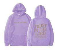 Celanisai Christian Sudaderas Mujer Y2k Sudadera con Capucha con Capucha con Estampado de Señor Christian Hoodies Overseize Sport Camiseta de Manga Larga Cómodo Versátil Sudadera con Capucha Tallas