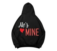 Celanisai Suéter para parejas para hombre pareja sudadera con capucha para el día de San Valentín para hombres y mujeres sudaderas de pareja de amor sudadera con capucha sudaderas con capucha