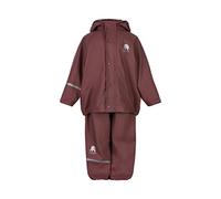 Celavi Basic PU Rain Set Chaqueta para Lluvia, Marrone, 130 cm Unisex niños