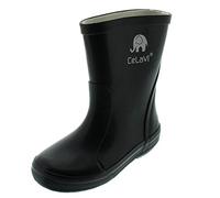 CeLaVi - Basic wellies solid, Botas de lluvia Unisex adulto, BLACK, 19 EU