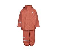 CeLaVi Conjunto de Lluvia 100% Impermeable para Niños - Chaqueta y Pantalón de Lluvia de PU, Ropa de Lluvia para Exterior Cortavientos para Niños y Niñas
