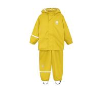 CeLaVi Conjunto de Lluvia 100% Impermeable para Niños - Chaqueta y Pantalón de Lluvia de PU, Ropa de Lluvia para Exterior Cortavientos para Niños y Niñas