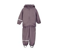 Celavi Unisex Niños Basic Recycle PU Rainwear Set, Moonscape, 90