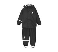 CeLaVi Celavi Zweiteiliger Regenanzug In Vielen Farben, Chaqueta Impermeable Niños, Negro (Schwarz), 92 (Talla del Fabricante: 90)